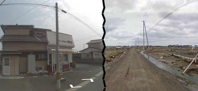 Tsunami in Street View