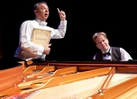 Richard Greenblatt and Ted Dykstra in ‘2 Pianos 4 Hands’