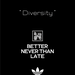 adidas Originals Presents Group Show BETTER NEVER THAN LATE "Diversity" 