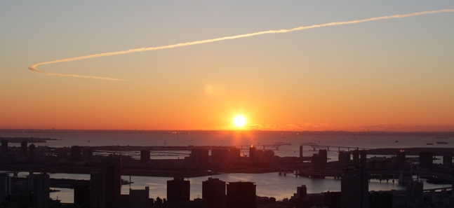 Watch the first sunrise of 2014 in Tokyo