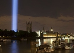'Spectra', 2014, by Ryoji Ikeda, view from Lambeth Bridge by Olivia Rutherford Commissioned and presented by Artangel, co-commissioned by 14-18 NOW and the Mayor of London.